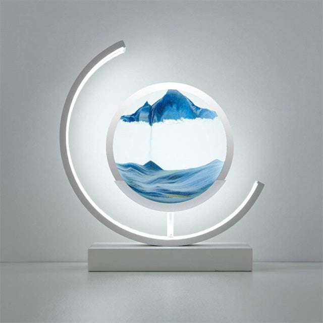 3D Rotatable Quicksand Table Lamp