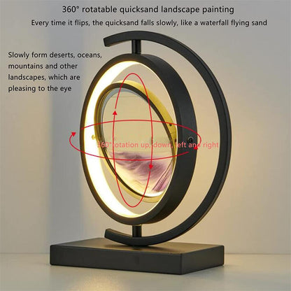 3D Rotatable Quicksand Table Lamp